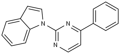 1-(4-Phenylpyrimidin-2-yl)-1H-indole Structure