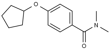 4-(Cyclopentyloxy)-N,N-dimethylbenzamide Structure