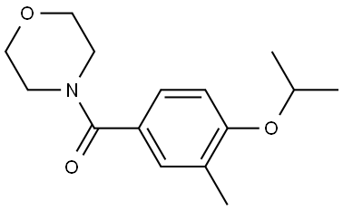 3-Methyl-4-(1-methylethoxy)phenyl]-4-morpholinylmethanone Structure