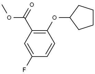 methyl 2-(cyclopentyloxy)-5-fluorobenzoate Structure