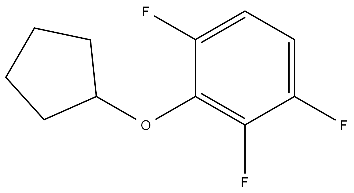 2-(Cyclopentyloxy)-1,3,4-trifluorobenzene Structure