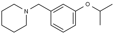 1-[[3-(1-Methylethoxy)phenyl]methyl]piperidine Structure