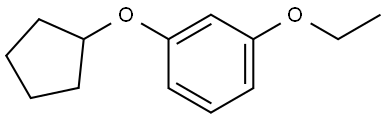 1-(Cyclopentyloxy)-3-ethoxybenzene Structure