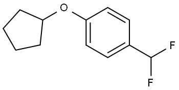 1-(Cyclopentyloxy)-4-(difluoromethyl)benzene Structure