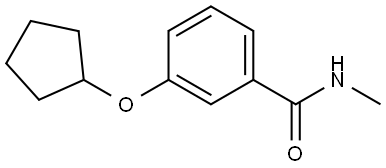 3-(Cyclopentyloxy)-N-methylbenzamide Structure