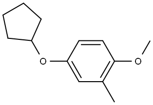 4-(Cyclopentyloxy)-1-methoxy-2-methylbenzene Structure