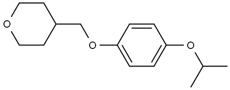 Tetrahydro-4-[[4-(1-methylethoxy)phenoxy]methyl]-2H-pyran Structure