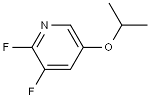 2,3-Difluoro-5-(1-methylethoxy)pyridine Structure