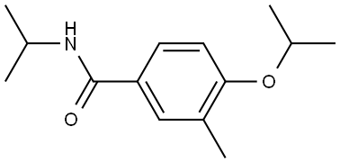 3-Methyl-4-(1-methylethoxy)-N-(1-methylethyl)benzamide Structure