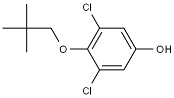 3,5-Dichloro-4-(2,2-dimethylpropoxy)phenol Structure