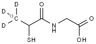 Tiopronin 13CD3 (Methyl-13CD3) Structure