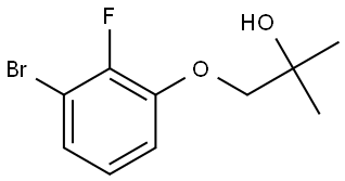 1-(3-Bromo-2-fluorophenoxy)-2-methyl-2-propanol Structure