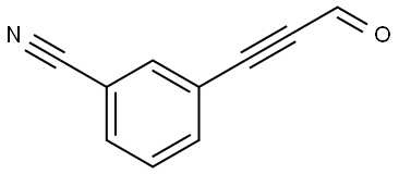 3-(3-Oxo-1-propyn-1-yl)benzonitrile Structure