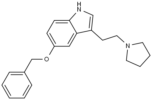 1H-Indole, 5-(phenylmethoxy)-3-[2-(1-pyrrolidinyl)ethyl]- Structure