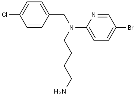 N1-(5-bromopyridin-2-yl)-N1-(4-chlorobenzyl)butane-1,4-diamine Structure