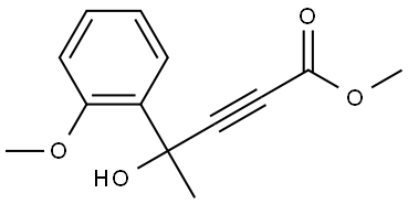 Methyl 4-hydroxy-4-(2-methoxyphenyl)-2-pentynoate Structure