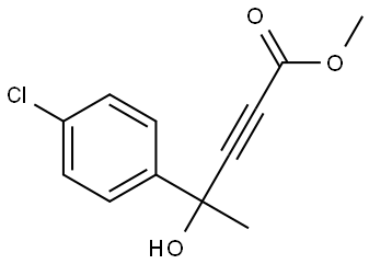 Methyl 4-(4-chlorophenyl)-4-hydroxy-2-pentynoate Structure