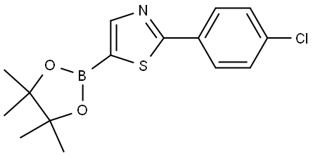 2-(4-Chlorophenyl)thiazole-5-boronic acid pinacol ester Structure
