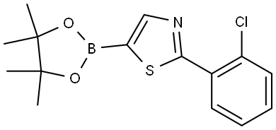 2-(2-Chlorophenyl)thiazole-5-boronic acid pinacol ester Structure