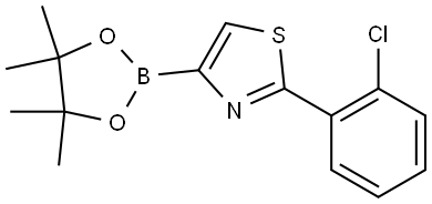 2-(2-Chlorophenyl)thiazole-4-boronic acid pinacol ester Structure