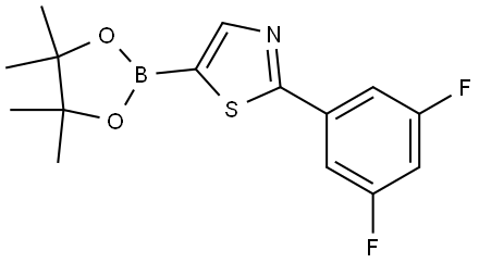 2-(3,5-Difluorophenyl)thiazole-5-boronic acid pinacol ester Structure