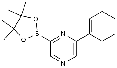 6-(Cyclohexenyl)pyrazine-2-boronic acid pinacol ester Structure