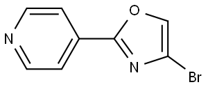 4-bromo-2-(pyridin-4-yl)oxazole Structure