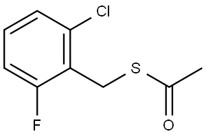 S-[(2-Chloro-6-fluorophenyl)methyl] ethanethioate Structure