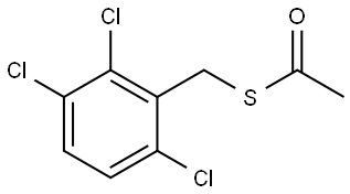 S-[(2,3,6-Trichlorophenyl)methyl] ethanethioate Structure