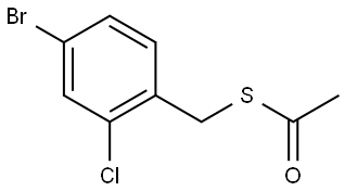 S-[(4-Bromo-2-chlorophenyl)methyl] ethanethioate Structure