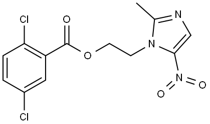 2-(2-methyl-5-nitro-1H-imidazol-1-yl)ethyl 2,5-dichlorobenzoate Structure