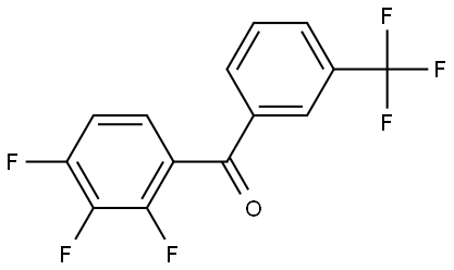 Methanone, [3-(trifluoromethyl)phenyl](2,3,4-trifluorophenyl)- Structure