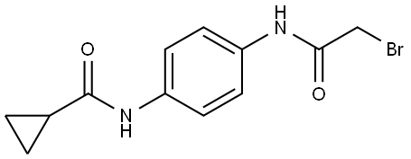 N-[4-[(2-Bromoacetyl)amino]phenyl]cyclopropanecarboxamide Structure