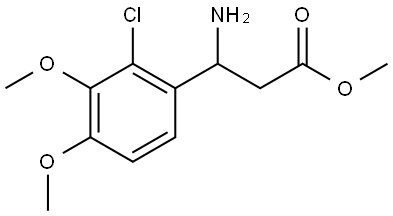 METHYL 3-AMINO-3-(2-CHLORO-3,4-DIMETHOXYPHENYL)PROPANOATE Structure