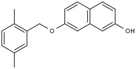 7-[(2,5-Dimethylphenyl)methoxy]-2-naphthalenol Structure