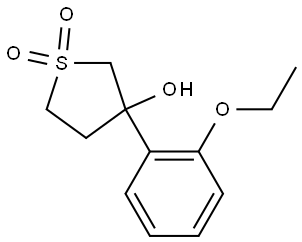 Thiophene-3-ol, 3-(2-ethoxyphenyl)tetrahydro-, 1,1-dioxide Structure