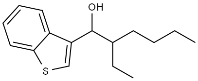 1-(benzo[b]thiophen-3-yl)-2-ethylhexan-1-ol Structure