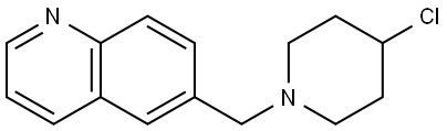 6-[(4-Chloro-1-piperidinyl)methyl]quinoline Structure