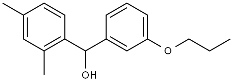 2,4-Dimethyl-α-(3-propoxyphenyl)benzenemethanol Structure