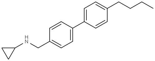 4'-Butyl-N-cyclopropyl[1,1'-biphenyl]-4-methanamine Structure