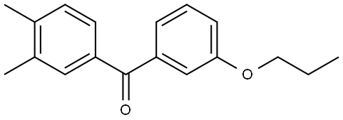 Methanone, (3,4-dimethylphenyl)(3-propoxyphenyl)- Structure