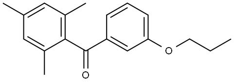 Methanone, (3-propoxyphenyl)(2,4,6-trimethylphenyl)- Structure