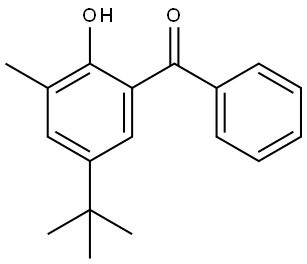 5-(1,1-Dimethylethyl)-2-hydroxy-3-methylphenyl]phenylmethanone Structure