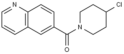 (4-Chloro-1-piperidinyl)-6-quinolinylmethanone Structure