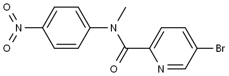 5-bromo-N-methyl-N-(4-nitrophenyl)picolinamide Structure