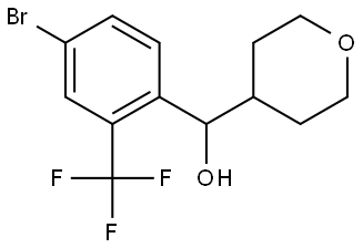 α-[4-Bromo-2-(trifluoromethyl)phenyl]tetrahydro-2H-pyran-4-methanol Structure