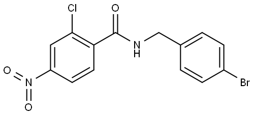 N-(4-bromobenzyl)-2-chloro-4-nitrobenzamide Structure