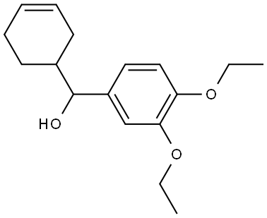 α-3-Cyclohexen-1-yl-3,4-diethoxybenzenemethanol Structure