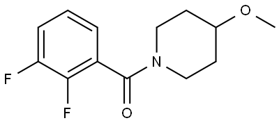 (2,3-Difluorophenyl)(4-methoxy-1-piperidinyl)methanone Structure