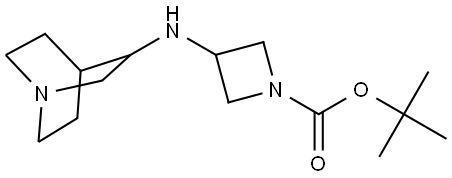 tert-butyl 3-(quinuclidin-3-ylamino)azetidine-1-carboxylate Structure